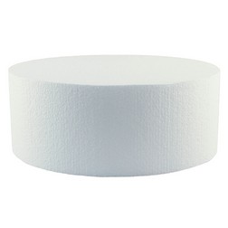 Round Styrofoam Cake Dummies | Height: 4"