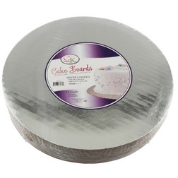 10" Round Silver Cake Cardboards