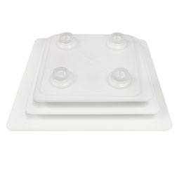 6" Square Bakery Craft Separator Plate