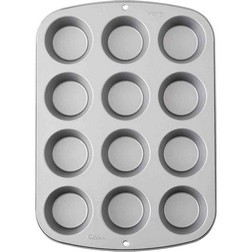 Fox Run 4868 Muffin Pan, 12 Cup, Stainless Steel