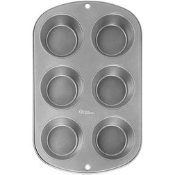 Wilton 2105-1820 Aluminum 6-Cup Jumbo Muffin Pan