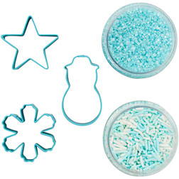 Winter Sprinkles & Cookie Cutter Set