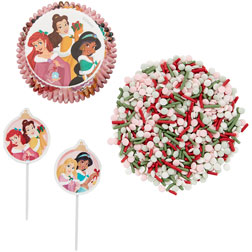 Christmas Disney Princess Cupcake Decorating Kit