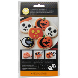 Pumpkin & Circle Cookie Cutter & Stencil Set