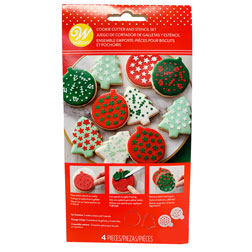 Christmas Cookie Cutter & Stencil Set