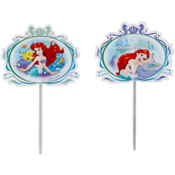 The Little Mermaid Fun Cake Picks