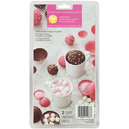 Champignons coeurs en plastique transparent Chocolat Candy Mold V238 