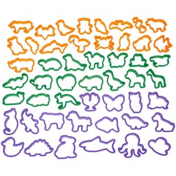 50 Piece Animal Cookie Cutter Set