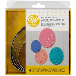 Nesting Oval Cookie Cutter Set