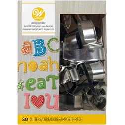 Eddingtons Alphabet Letters Stainless Steel Pastry & Cookie Cutters Aprox 8cm 