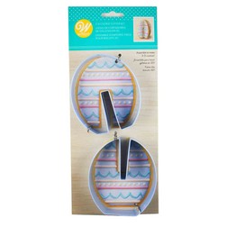 3D Easter Egg Cookie Cutter Set