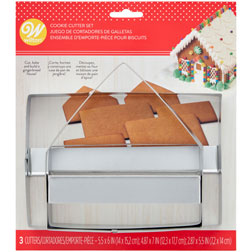 Gingerbread House Cookie Cutter Set