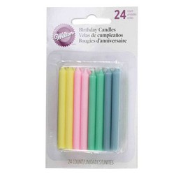 Round Pastel Celebration Candles