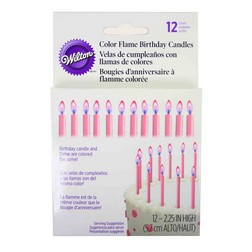 Pink Color Flame Candles