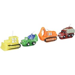 Constructions Vehicles Candle Set