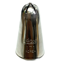 #171 Drop Flower (6 Petal) Stainless Steel Piping Tip