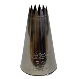 #32 Open Star Stainless Steel Tip