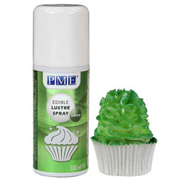 Green Edible Lustre Spray