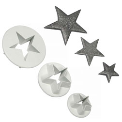 Starburst Star Plunger Cutter 3 pc Set NEW 