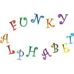 Funky Capital Alphabet and Number Cutter Set