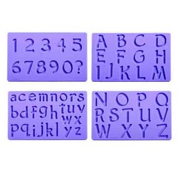 Silicone Alphabet Mould Uppercase Letters Cake Decorating Fondant Icing  Bold Wax