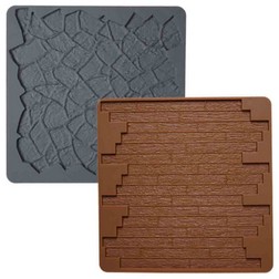 Stone and Wood Texture Mat Set