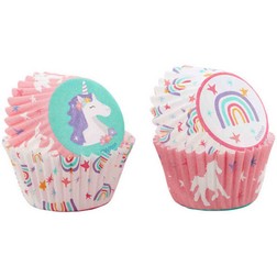 Unicorn & Rainbow Mini Cupcake Liners