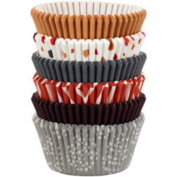 Neutral Print Cupcake Liners