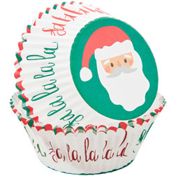 Fa La La Santa Standard Cupcake Liners