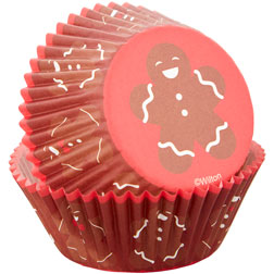 Gingerbread Boy Cupcake Liners