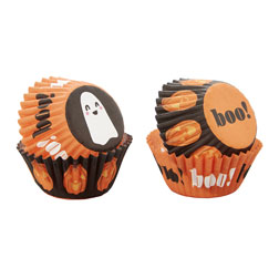 Pumpkin Mini Cupcake Liners