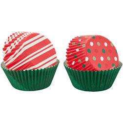 Christmas Patterned Standard Cupcake Liners