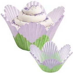 Lavender Flower Cupcake Liners