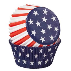 Red, White, and Blue Standard Cupcake Liners