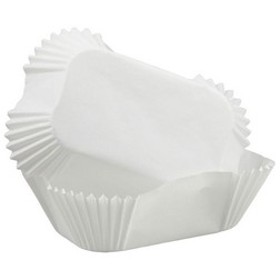 White Petite Loaf Cupcake Liners