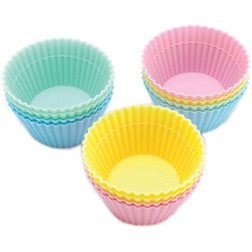 Pastel Silicone Cupcake Baking Cups
