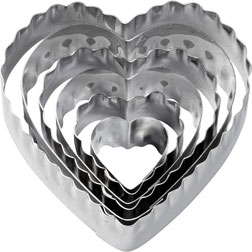 Straight and Fluted Heart Cutter Set