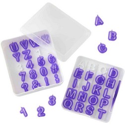 Funky / Script Fondant Number letters Cake Decorating Sugar Craft Writing  cutter