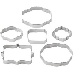 Plaque Cookie Cutter Set 6pc