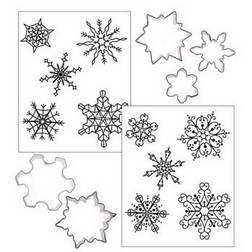 Snowflake Cookie Cutter Texture Set
