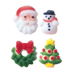 Christmas Mini Charm Sugar Decorations