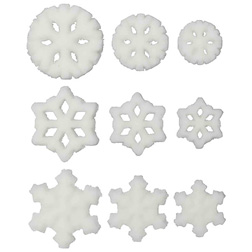 Dec-Ons® Molded Sugar - Snowflakes Assortment