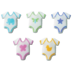 Dec-Ons® Molded Sugar - Baby Onepiece Assortment