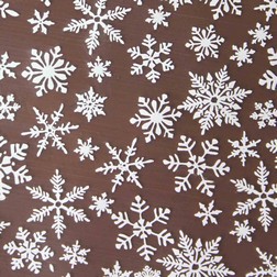 Chocolate Transfer Sheet - Snowflake