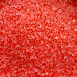 Coral Coarse Sugar Crystals