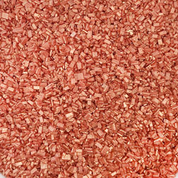 Shimmering Rose Gold Coarse Sugar Crystals