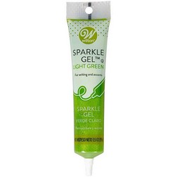 Bright Green Sparkle Write On Piping Gel