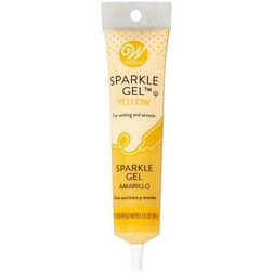 Yellow Sparkle Write On Piping Gel