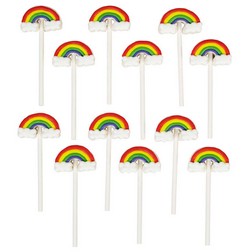 Rainbow Gummy Pick Decorations