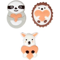 Animal Heart Icing Decorations